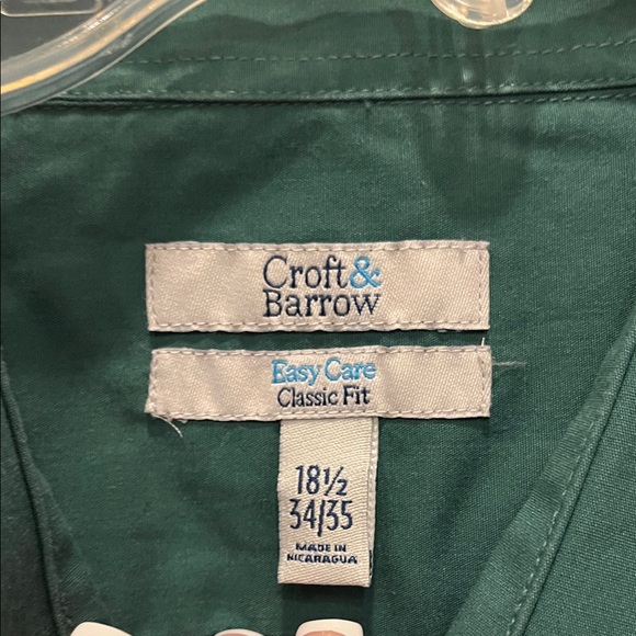 Croft & Barrow Teal Button-Up Shirt - Picture 2 of 6